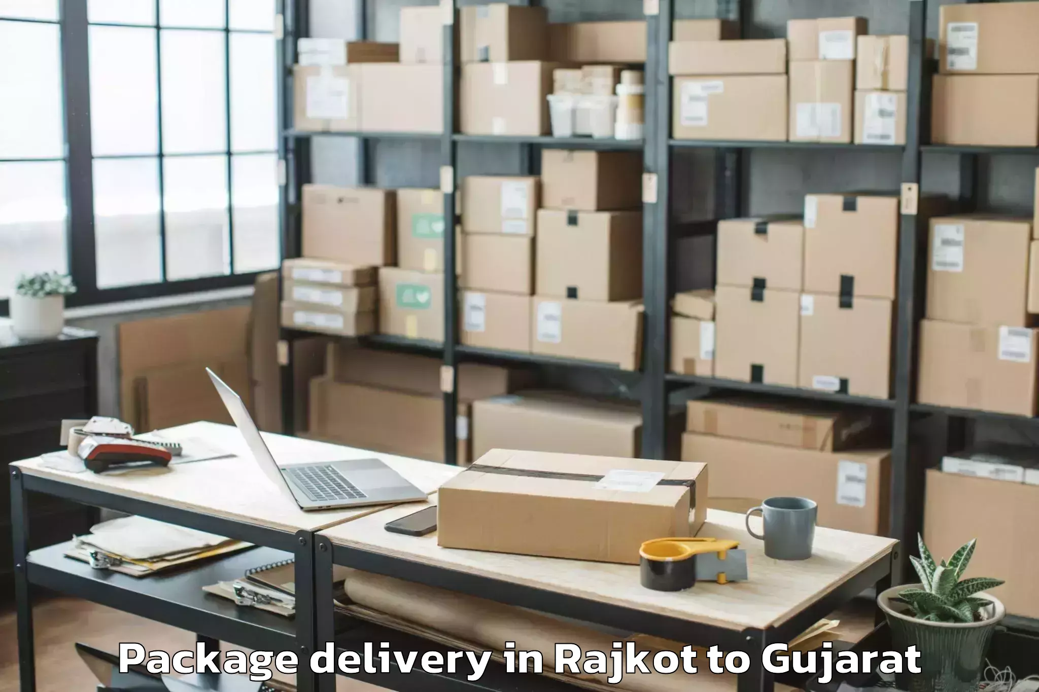 Hassle-Free Rajkot to Shri Govind Guru University Go Package Delivery